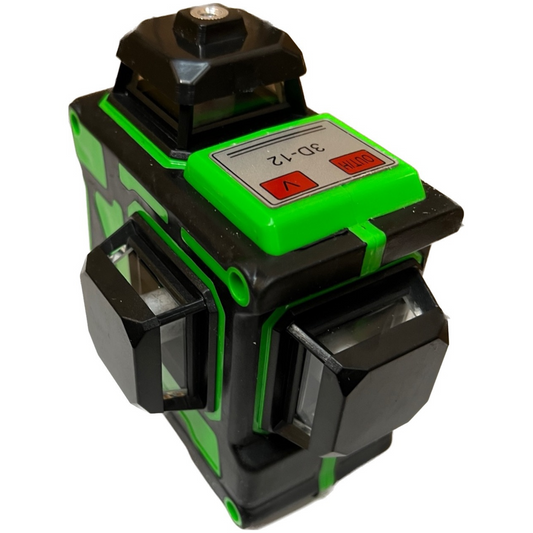 Full Set 360° 3D Laser Level 12 Green Line Self Leveling Cross Line