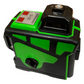 Full Set 360° 3D Laser Level 12 Green Line Self Leveling Cross Line