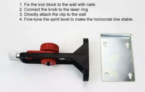 3D Laser-Level Wall Bracket Only for 1/4'' Thread Hanging Bracket Holder Strong Magnet